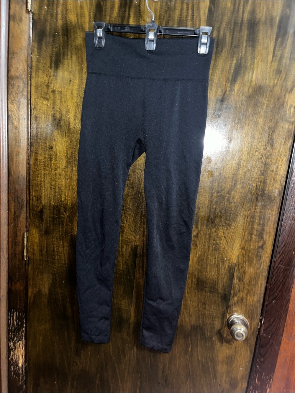 Britt’S Knits Girls' High-Waist Black Active Leggings